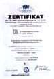 Certification DIN EN ISO 9001